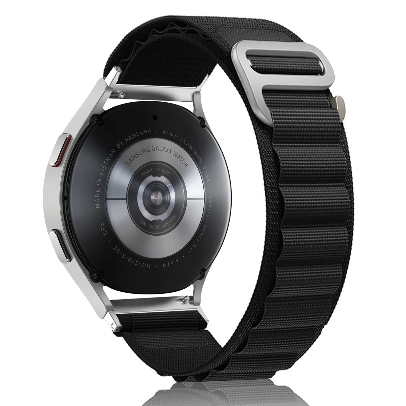 ZORBES 20mm Nylon Watch Band for Samsung Galaxy Watch 4 40mm 44mm, Galaxy Watch 5 40mm 44mm, Galaxy Watch 5 Pro 45mm, Galaxy Watch 4 Classic 42mm 46mm, Adjustable Replacement Watch Strap for Samsung Watch 5 ZORBES 20mm Nylon Watch Band for Samsung Galaxy Watch 4 40mm 44mm, Galaxy Watch 5 40mm 44mm, Galaxy Watch 5 Pro 45mm, Galaxy Watch 4 Classic 42mm 46mm, Adjustable Replacement Watch Strap for Samsung Watch 5
